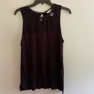 Black Lacy H&M Tank Top